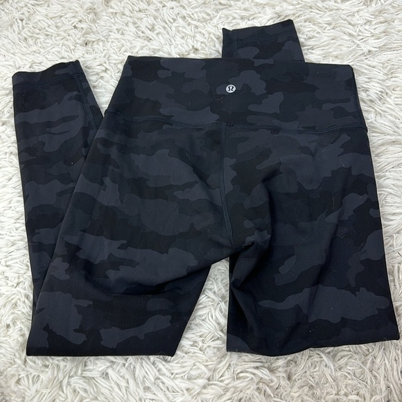 Lululemon Wunder Train High-Rise Tight 25" Heritage 365 Camo Deep Coal Multi - Picture 4 of 5